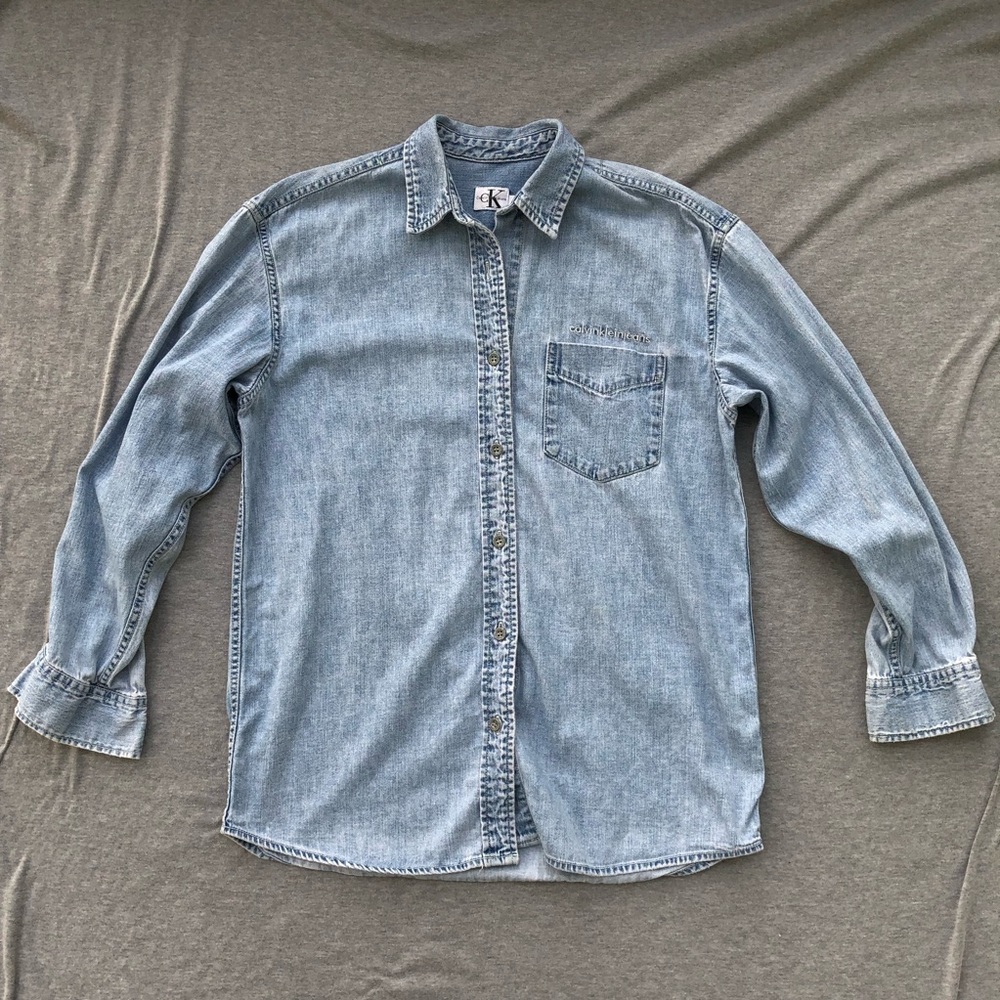 Vintage Calvin Klein denim shirt - Picture 1 of 4
